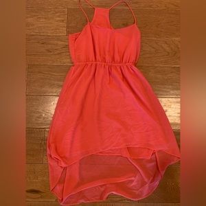 Salmon pink dress